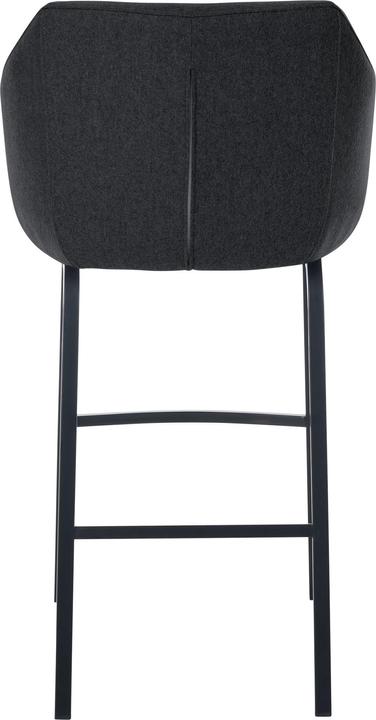 Actual product image CLP Monea B felt bar stool, anthracite