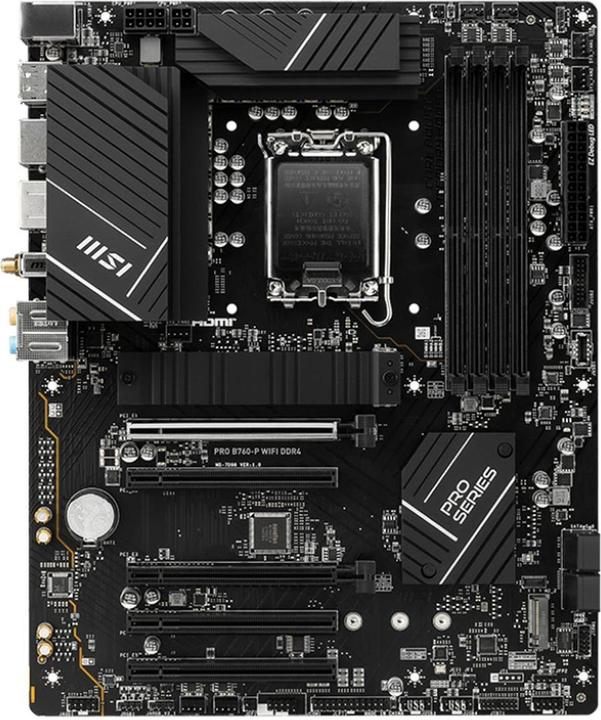 Actual product image MSI PRO B760-P WIFI (LGA 1700, Intel B760, ATX)