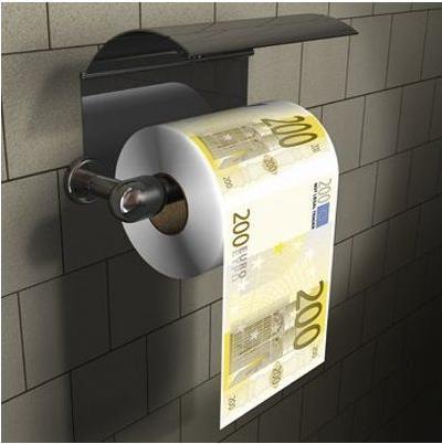 Immagine prodotto Thumbs Up Carta igienica Mad Monkey "200Euro" bianca (1 x)