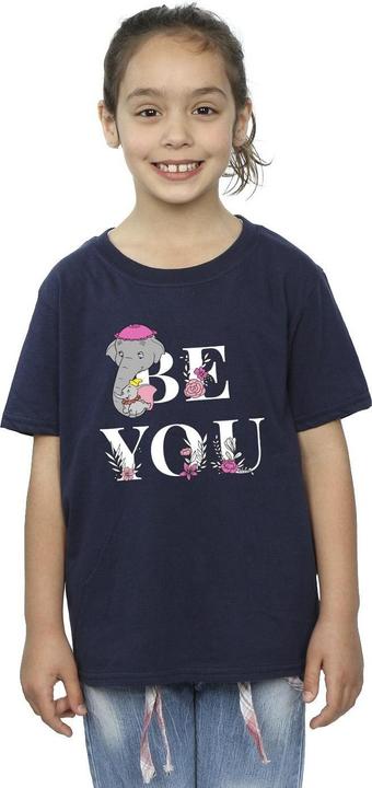 Actual product image Disney Girls Dumbo Be You Cotton T-Shirt (140, 146)