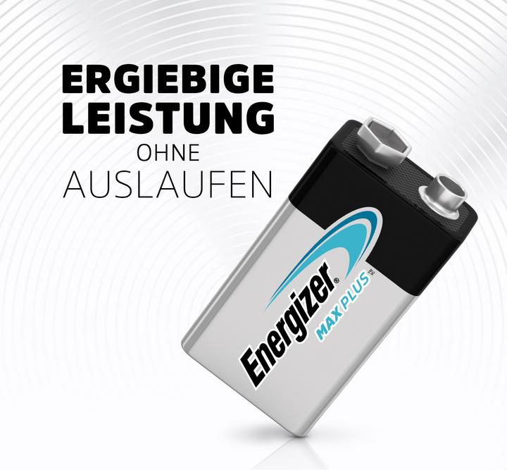 Produktbild Energizer Max Plus Alkaline (1 Stk., 9V Block, 600 mAh)