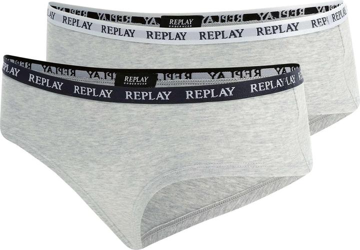 Produktbild Replay Unterhose Damen-Slip mit Logo-Bund 2er Pack (L, 2er Pack)