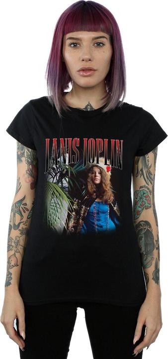 Actual product image Janis Joplin Womens/Ladies Baron Homage Cotton T-Shirt (XL)