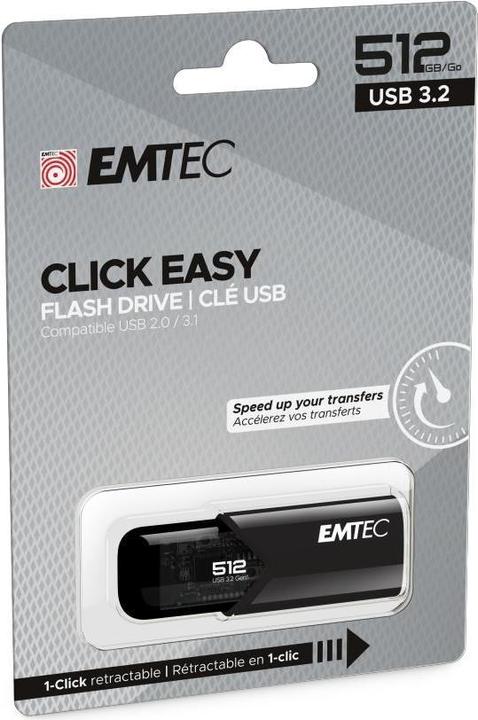 Produktbild Emtec B110 Click Easy (512 GB, USB-A, USB 3.2)