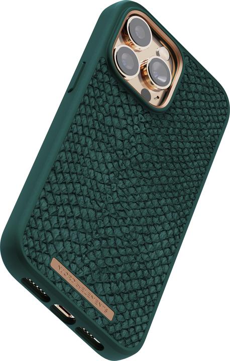Produktbild Njord Hard-Cover Salm.Leather Magsafe Case green (Apple iPhone 14 Pro Max)