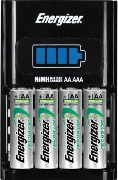 Immagine prodotto Energizer Ricarica 1 ora (4 pz., AA, AAA, 2300 mAh, Batteria + Caricabatterie)