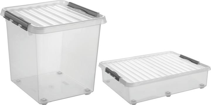 Actual product image Helit Q-line with rollers (80 x 20 x 50 cm, 60 l)