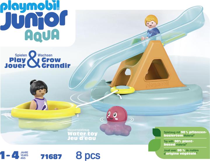 Immagine prodotto Playmobil Badeinsel mit Wasserrutsche (71687, Playmobil Junior)