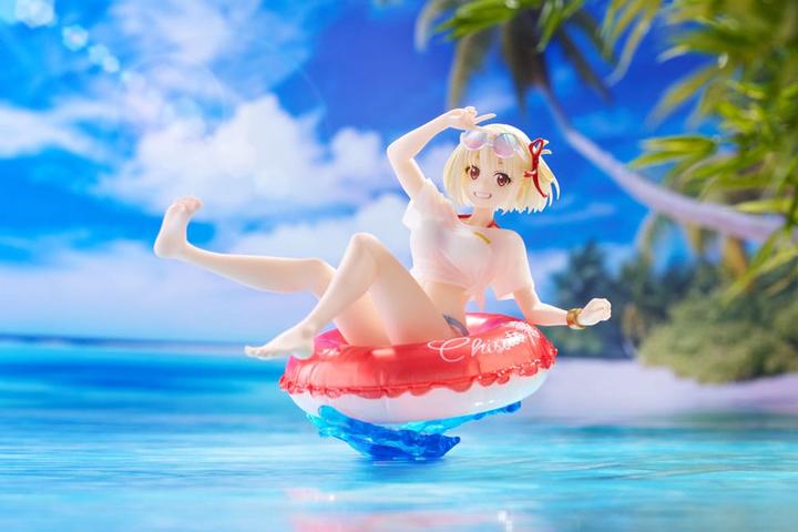 Actual product image Taito Prize Lycoris Recoil Aqua Float Girls PVC Statue Chisato Nishikigi 10 cm