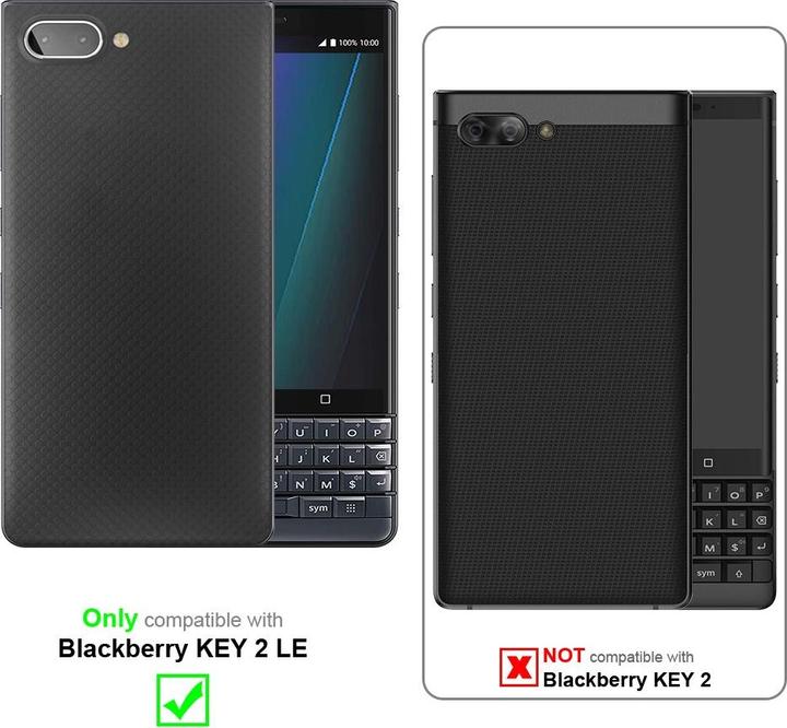 Actual product image Cadorabo Book with stand function cover (Blackberry KEY2 LE)