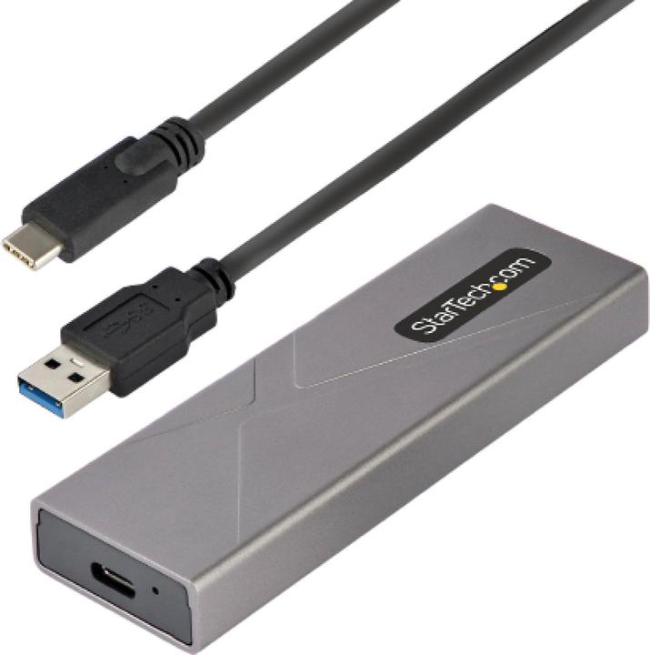 StarTech com M2-USB-C-NVME-SATA, Enceinte ssd, M.2, M.2, 10 Gbit/s, Connectivité USB, Gris (M.2)