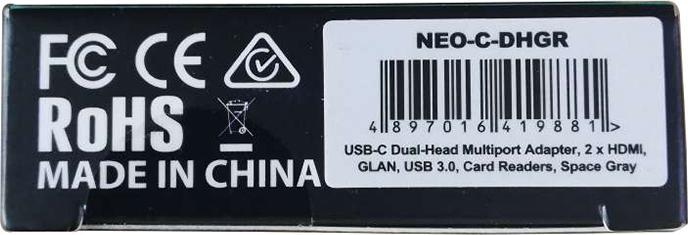 Produktbild Minix Multiadapter NEO C-DH (USB-C, 1 Ports)