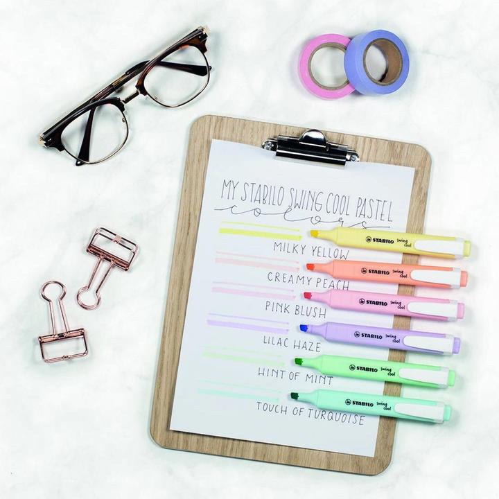 Produktbild STABILO swing cool Pastel Textmarker (Pastellfarben, 4 mm, 6 x)