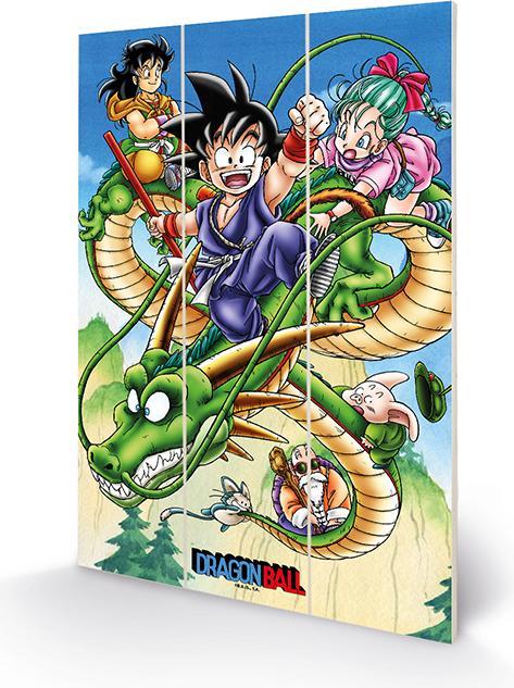 Actual product image Pyramid DRAGON BALL Z - Soaring Through the Sky - Impression sur bois 20x29.5 (20 x 29.5 cm)