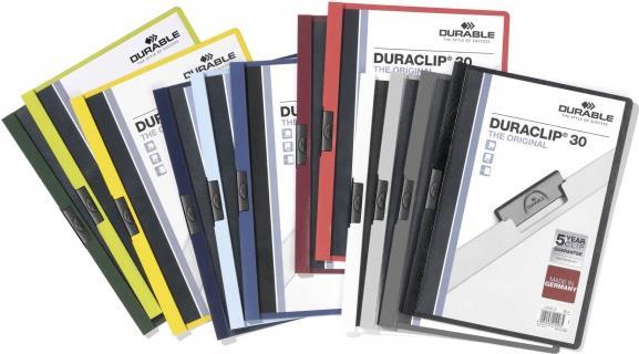Produktbild Durable 25 Klemmhefter DURACLIP farbsortiert (A4, 25 x)