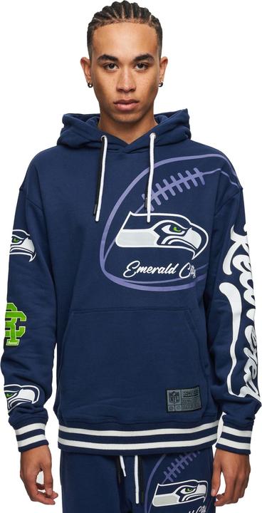 Produktbild Recovered Re:covered Fleece Hoody - PATCHES Seattle Seahawks - XXL (XXL)