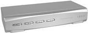 Immagine prodotto Lindy Interruttore KVM Pro 4 porte DVI-I a collegamento singolo USB 2.0 e audio