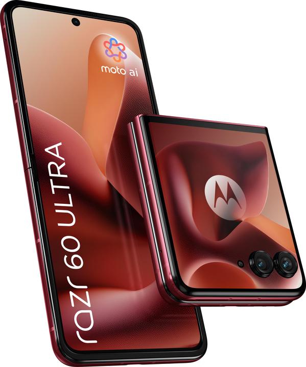 Produktbild Motorola razr 60 ultra (512 GB, Rio Red, 6.96", Hybrid Dual SIM + eSIM, 50 Mpx, 5G)