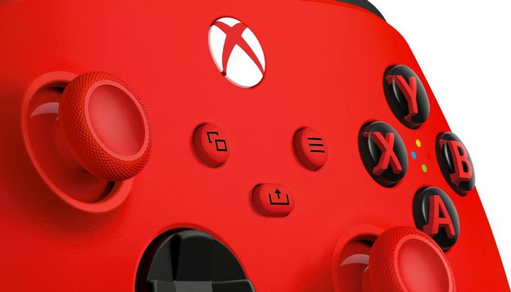 Actual product image Microsoft Xbox Wireless Controller - Pulse Red (PC, Xbox One X, Xbox Series X, Xbox One S, Xbox Series S)