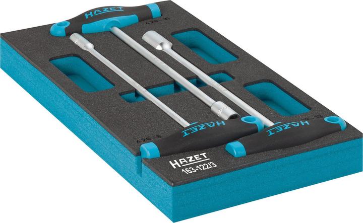 Actual product image HAZET Nut-driver set ∙ with T-handle 163-122/3 ∙ Outside hexagon profile ∙ 8 ∙ 10 ∙ 13 ∙ Number of …