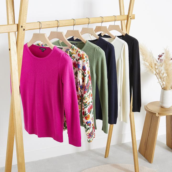 Actual product image Anne Weyburn Jumper with round neckline (42)
