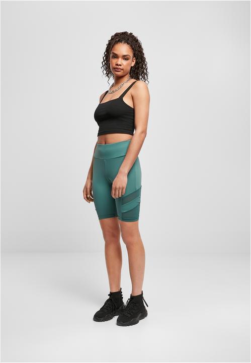Immagine prodotto Urban Classics Pantaloncini da ciclismo Tech Mesh a vita alta da donna (XS)