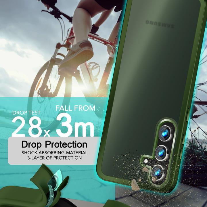Actual product image Nalia Semi-transparent hybrid cover with protective frame (Samsung Galaxy S24+)