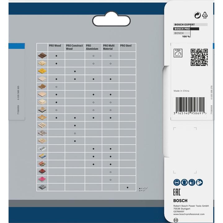Immagine prodotto Bosch Professional Zubehör Lama per sega circolare a batteria PRO Steel, 140 x 1,6 x 20 mm