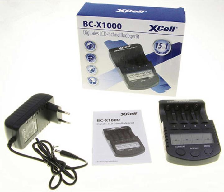Image du produit XCell Chargeur rapide BC-X1000 Digital LCD (2 pcs, AA, AAA, Chargeurs sans batterie)