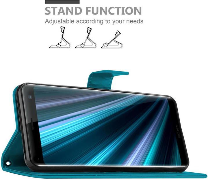 Image du produit Cadorabo Couverture du livre de fleurs (Sony Xperia XZ3)