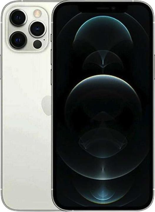 Trant.ch iPhone 12 Pro (128 GB, Silver, 6.10", SIM + eSIM, B / Very good)