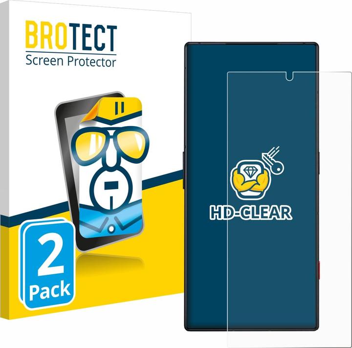Actual product image BROTECT Screen Protector Clear (2 Piece, ZTE Nubia Red Magic 8S Pro)