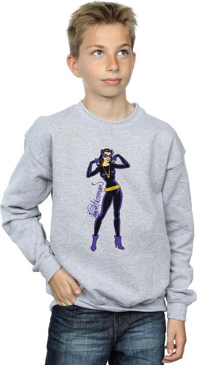 Actual product image Boys Catwoman Happy Pose Sweatshirt (140, 146)