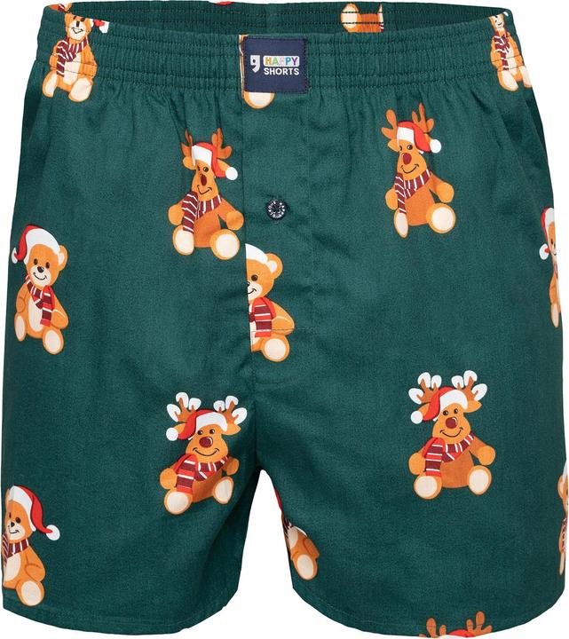 Actual product image Happy shorts Woven Boxer Shorts Casual Comfort Fit (S, Single pack)
