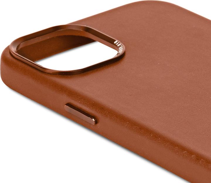 Actual product image Decoded Leather Backcover for iPhone 15 Plus Tan (Apple iPhone 15 Plus)