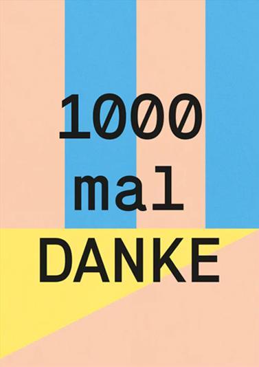 Produktbild Kleine Prints Postkarte Danke