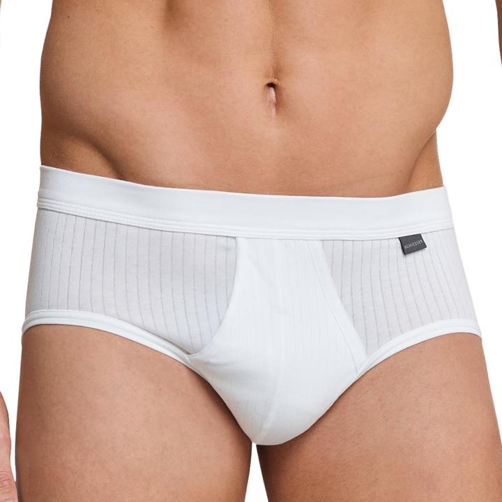 Actual product image Schiesser Pack of 4 Cotton Essentials Authentic sports briefs (M, pack of 4)
