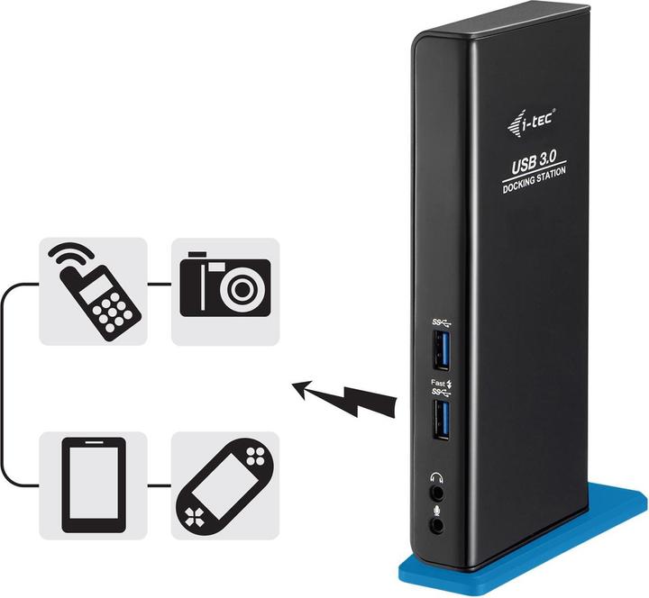 Image du produit i-tec Station d'accueil USB 3.0 double Full HD (USB-B, 2 Ports)