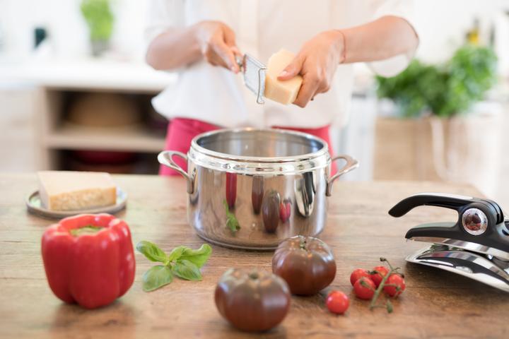 Actual product image Lagostina Pressure cooker Mia, 22 cm, 5 L (22 cm, Steam cooker, Stainless steel)