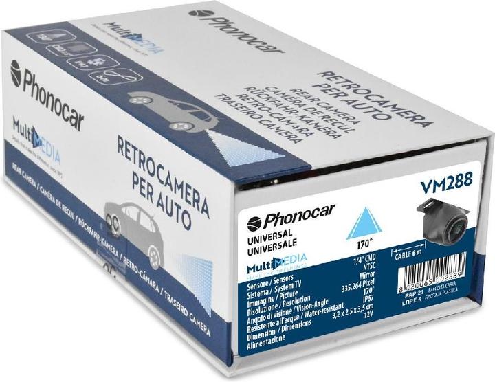 Produktbild Phonocar Universelle Rückfahrkamera Selbstklebend 1/4" CCD 170°