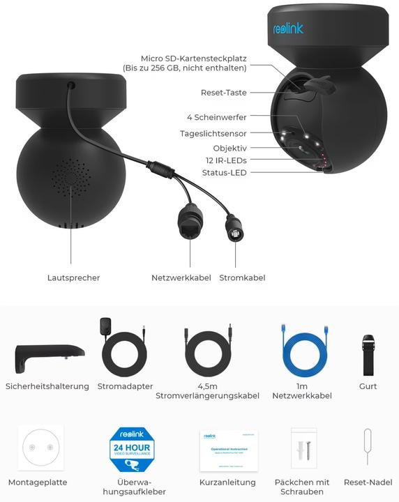 Produktbild Reolink E Series E540-5MP (2560 x 1920 Pixels)
