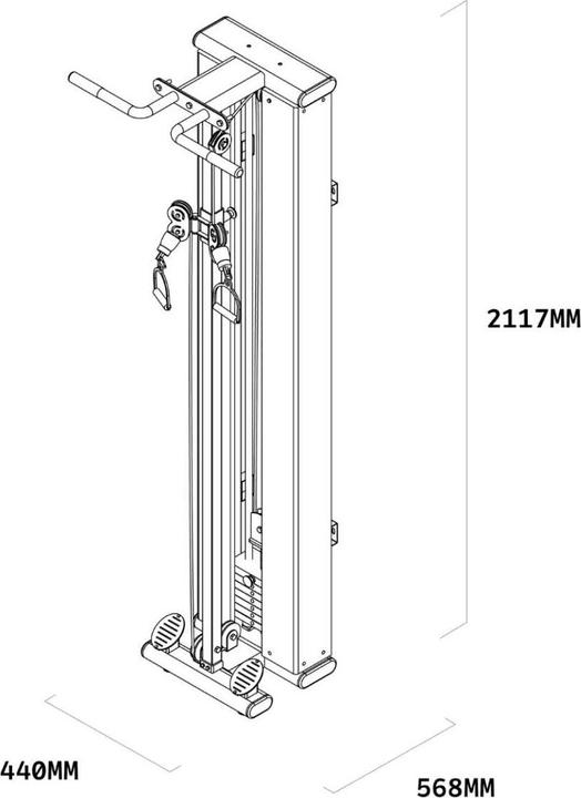 Actual product image Twheels Fitness Seilzugturm