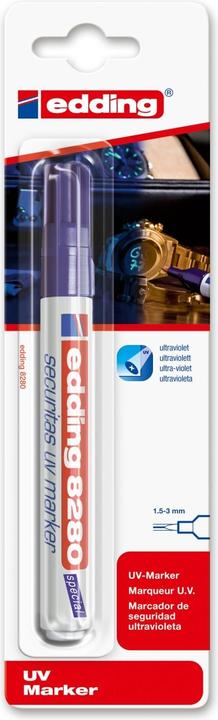 Produktbild Edding 8280 Securitas UV-Marker (Weiss, Blau, 3 mm, 1 x)