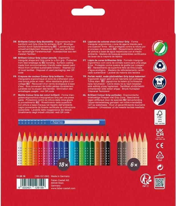 Produktbild Faber-Castell Colour Grip (Sortiert, 24 x)