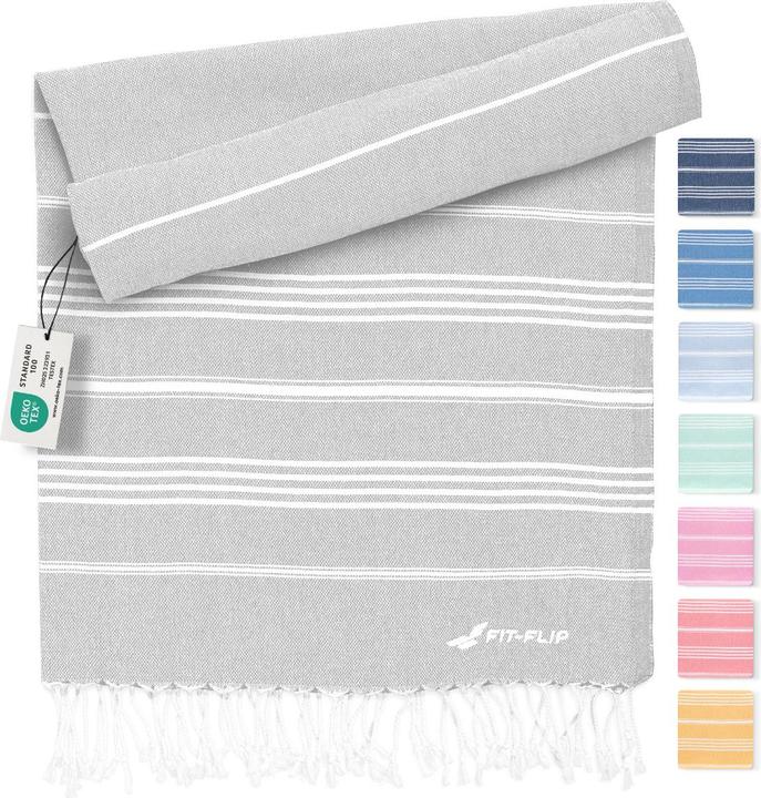 Immagine prodotto Fit-Flip Hamamtuch Baumwolle Recycelt 100x200cm (100 x 200 cm)