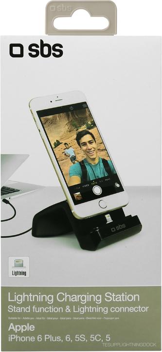 Image du produit SBS Support de bureau avec fonction de charge pour iPhone avec connecteur Lightning