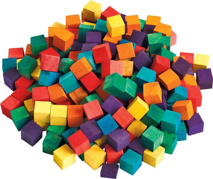 Produktbild Färbungen - Farbige Holzwürfelblöcke, 196st.