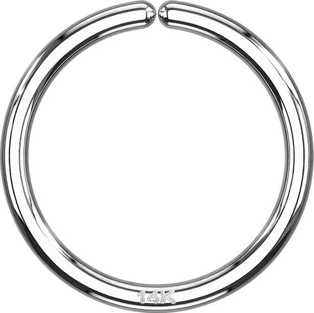 Immagine prodotto Star Piercing Anello Micro Piercing in oro bianco 14k (senza ottone, Oro 14k)