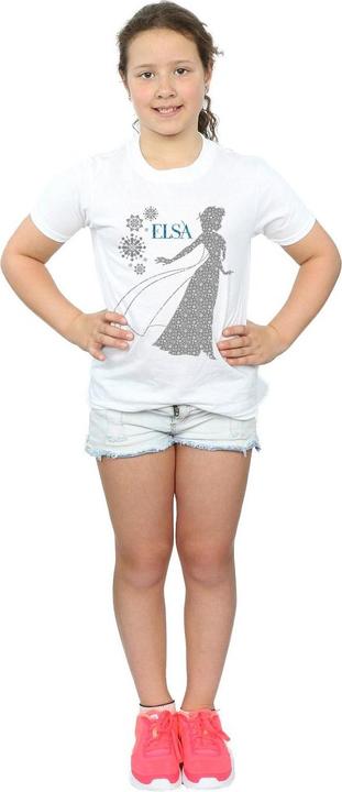 Immagine prodotto Disney Frozen Elsa Christmas Silhouette Maglietta Ragazze (152, 158)