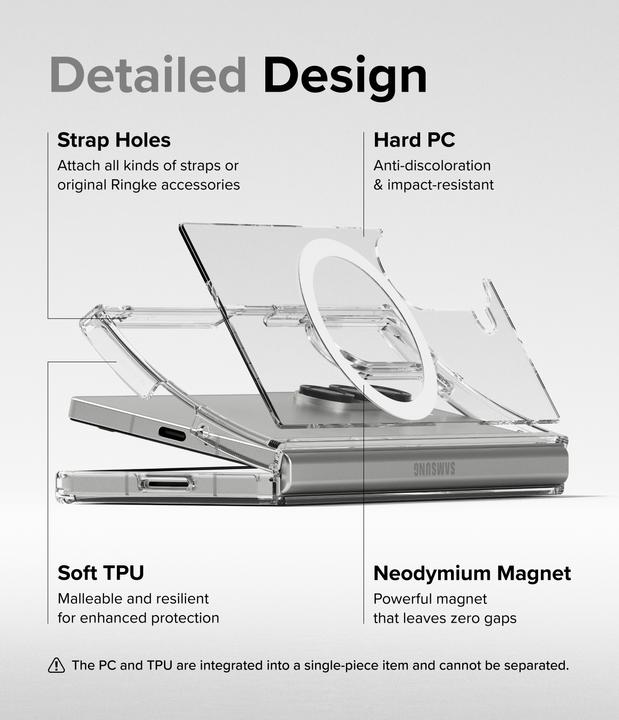 Actual product image Ringke Case for Galaxy Z Fold 6 FUSION MAGNETIC CLEAR (Samsung Galaxy Z Fold6)
